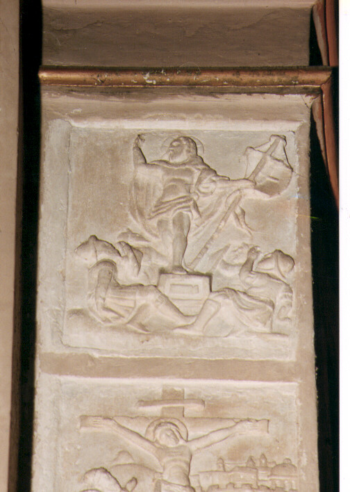 resurrezione di Cristo (formella) - ambito Italia meridionale (sec. XVI)