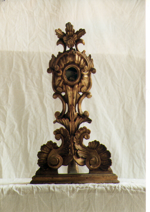 reliquiario - a ostensorio - ambito Italia meridionale (seconda metà sec. XVIII)