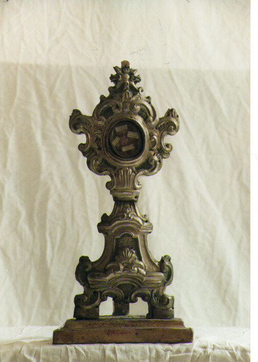 reliquiario - a ostensorio - ambito Italia meridionale (sec. XVIII)