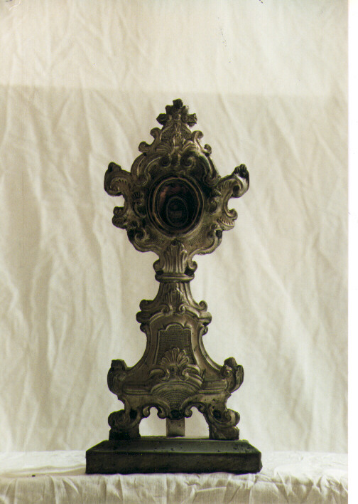 reliquiario - a ostensorio - ambito Italia meridionale (sec. XVIII)
