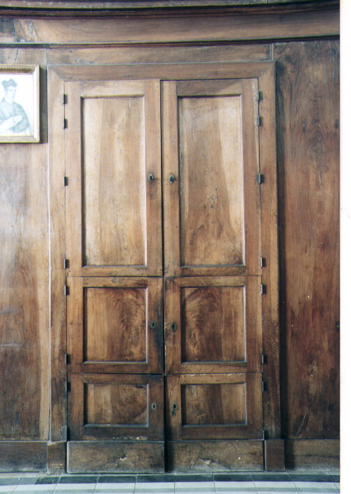 armadio da sacrestia - manifattura Italia meridionale (secc. XVIII/ XIX)