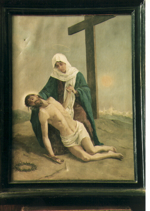deposizione di Cristo dalla croce (dipinto) di Scorrano Luigi (secc. XIX/ XX)