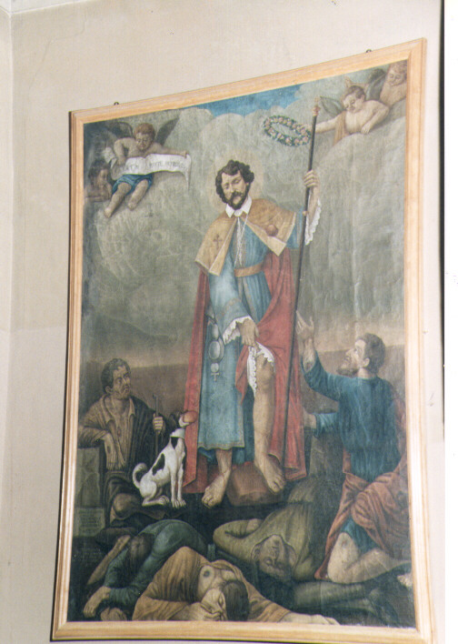 San Rocco (dipinto) di Semerano Antonio (sec. XIX)