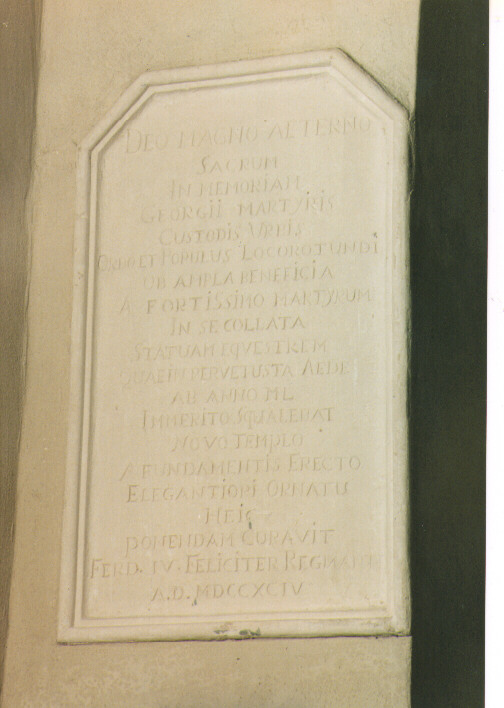 lapide documentaria - ambito Italia meridionale (sec. XVIII)