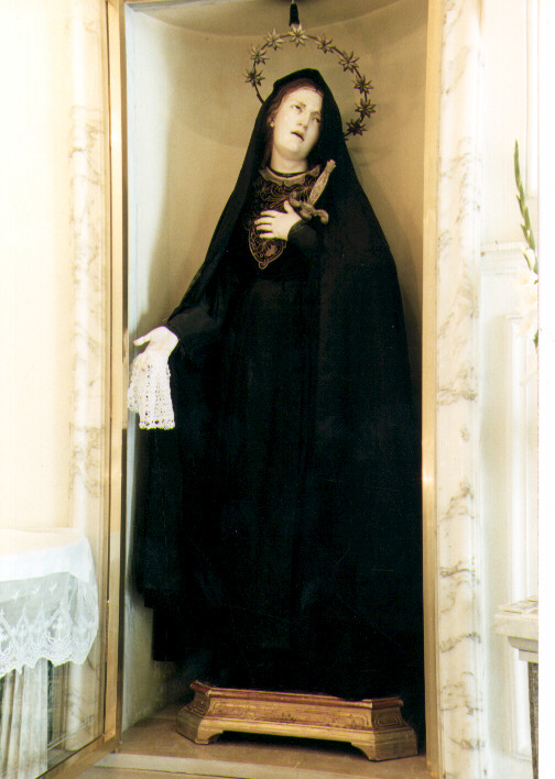 Madonna Addolorata (statua) - manifattura Italia meridionale (prima metà sec. XIX)