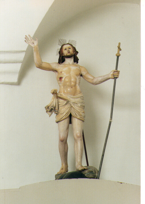 Cristo risorto (statua) di Semerano Antonio (sec. XIX)