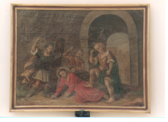 Stazioni della Via Crucis (dipinto, ciclo) - ambito Italia meridionale (seconda metà sec. XIX)