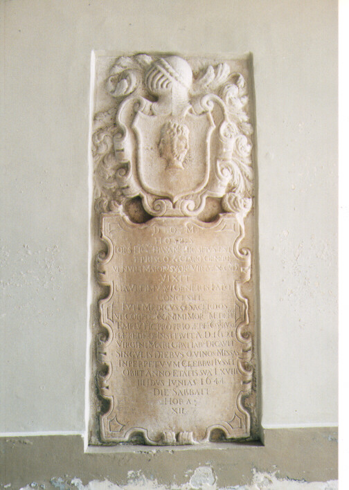 lapide documentaria - manifattura Italia meridionale (metà sec. XVII)