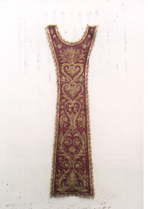 veste da statua, frammento - ambito Italia meridionale (secc. XIX/ XX)