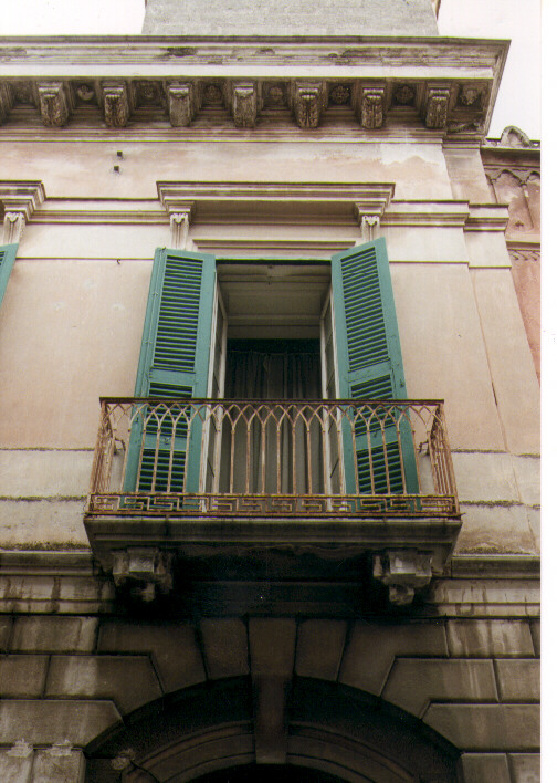 mostra di finestra, serie - ambito Italia meridionale (ultimo quarto sec. XIX)