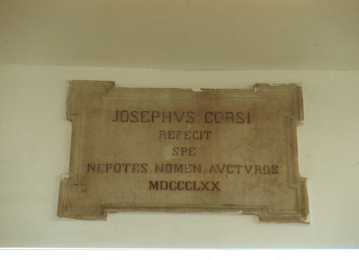 lapide documentaria - ambito Italia meridionale (sec. XIX)