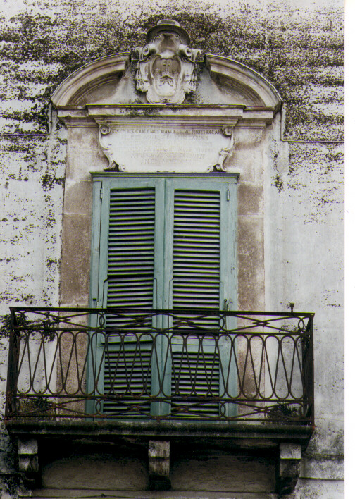 mostra di finestra - ambito pugliese (sec. XVIII)