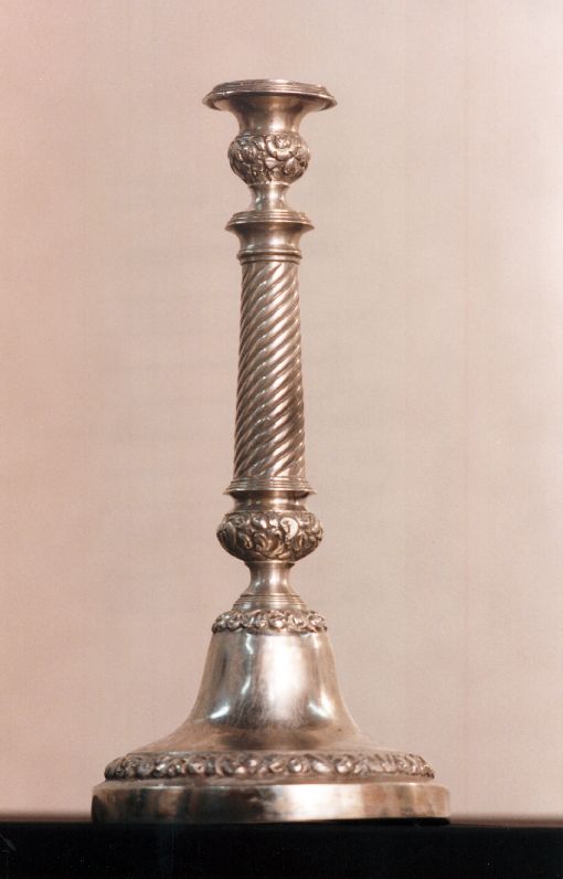 candeliere d'altare, serie di Pesce Giuseppe (sec. XIX)