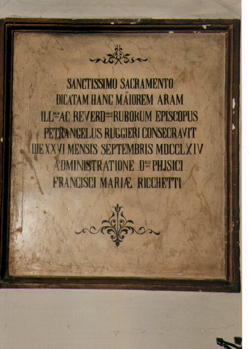 lapide - ambito Italia meridionale (inizio sec. XX)