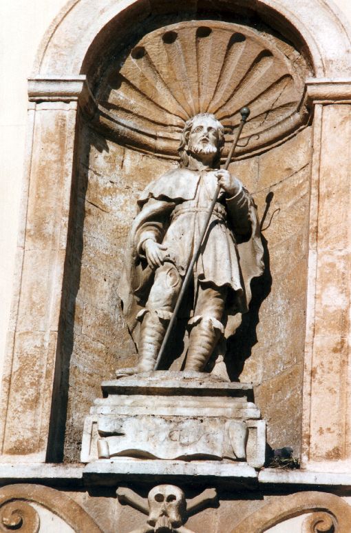 San Rocco (statua) di Altieri Carlo Giacinto (sec. XVIII)