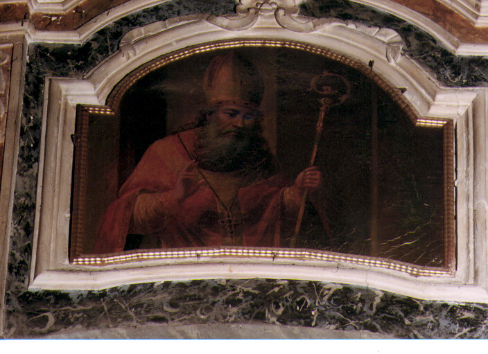 Santo Vescovo (dipinto) di Tatulli Samuele (sec. XIX)