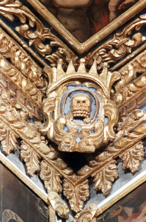 emblema della confraternita del purgatorio (scultura) di Troisi Gaetano (sec. XVII)