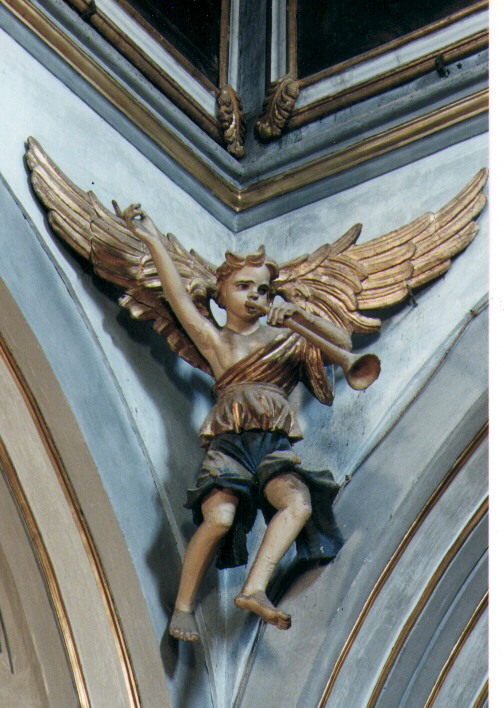 angelo musicante (statua, serie) di Troisi Gaetano (sec. XVII)