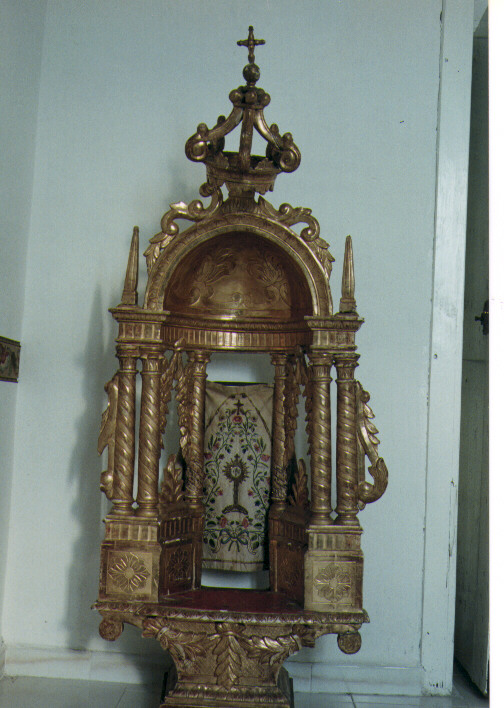 tronetto per esposizione eucaristica - ambito Italia meridionale (prima metà sec. XIX)