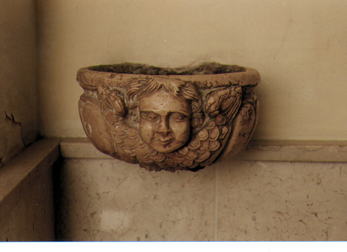 acquasantiera da parete - ambito Italia meridionale (seconda metà sec. XIX)