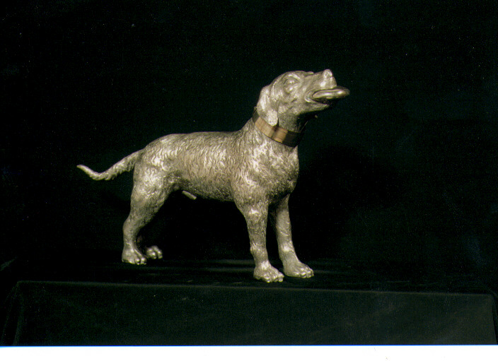 cane (attributo iconografico di immagine sacra) - ambito Italia meridionale (primo quarto sec. XX)