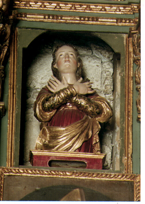 Santa Rosalia (?) (busto) - ambito Italia meridionale (sec. XVII)