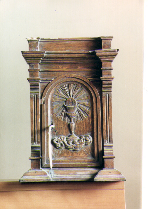 Calice Eucaristico (tabernacolo portatile - a tempietto) - ambito Italia meridionale (secc. XVIII/ XIX)