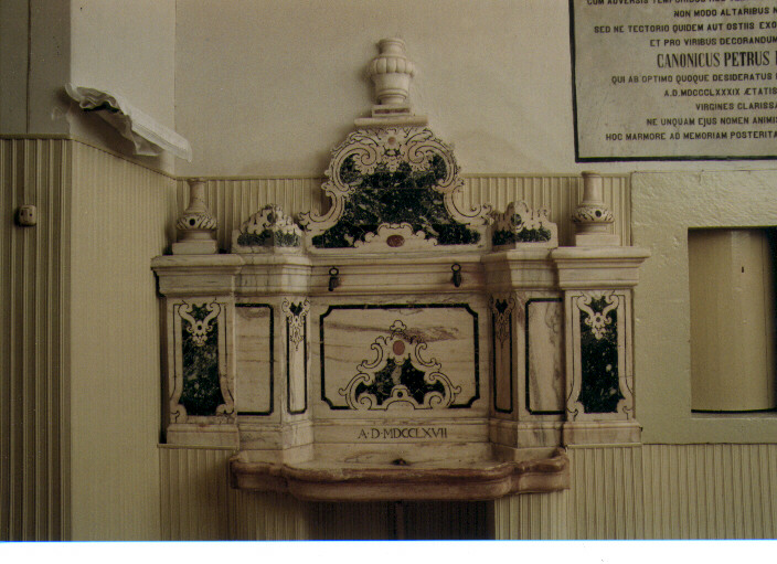 lavabo da sacrestia - ambito napoletano (sec. XVIII)