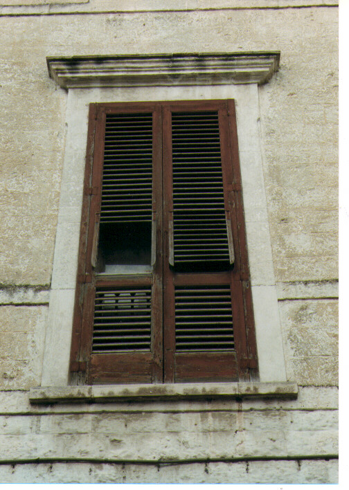 mostra di finestra - ambito Italia meridionale (metà sec. XVIII)