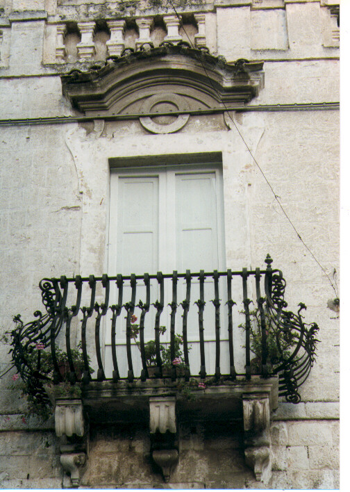 balcone - ambito Italia meridionale (sec. XVIII)