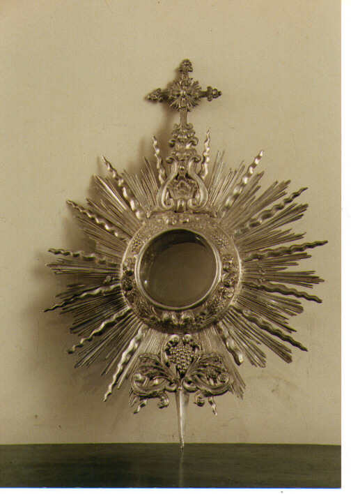 simboli eucaristici (ostensorio, frammento) - ambito napoletano (ultimo quarto sec. XVIII)