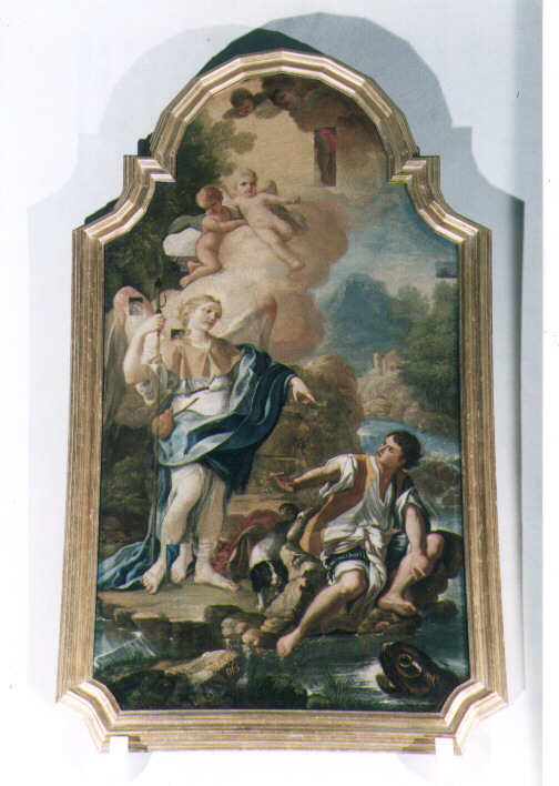 Tobia e San Raffaele Arcangelo (dipinto) - ambito napoletano (sec. XVIII)