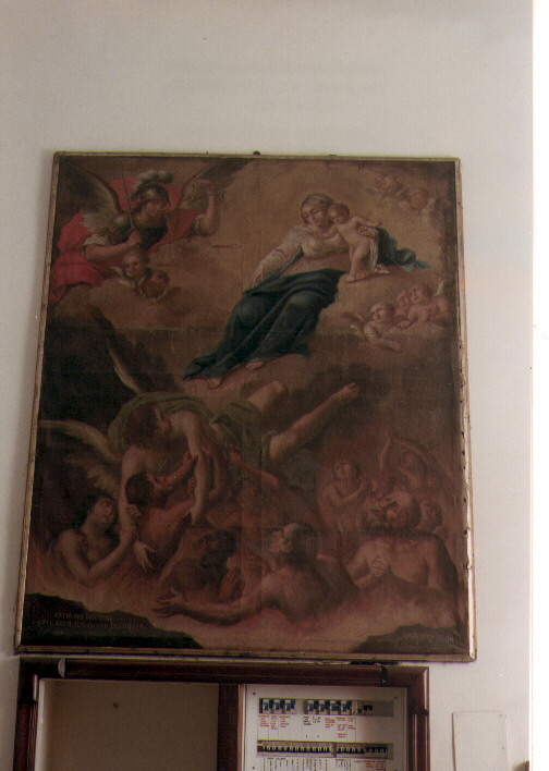 Madonna delle Grazie con San Michele Arcangelo (dipinto) di Tatulli Samuele (sec. XIX)