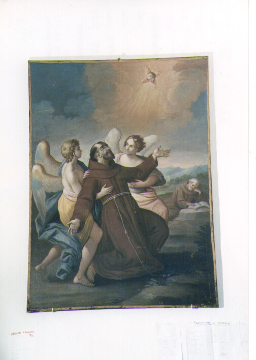 Estasi di San Francesco d'Assisi (dipinto) di De Musso Saverio (sec. XVIII)