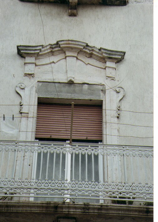 mostra di finestra - ambito pugliese (sec. XVIII)