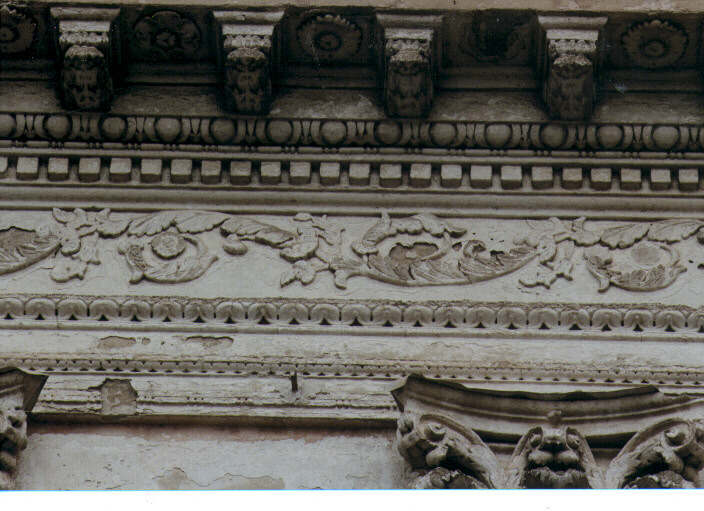 decorazione plastica - ambito Italia meridionale (ultimo quarto sec. XIX)