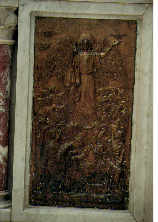 Angelo con arbusto (?) (rilievo) - ambito Italia meridionale (sec. XX)