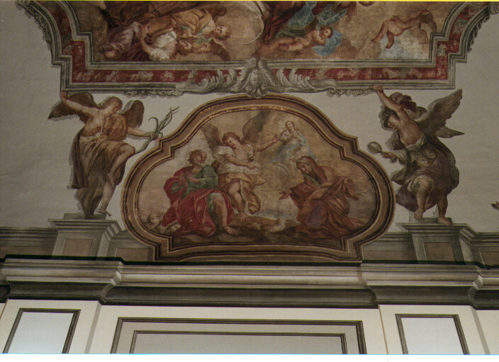 Madonna Immacolata con Sant'Anna e San Gioacchino (dipinto) di Tommaso da Triggiano (sec. XVIII)