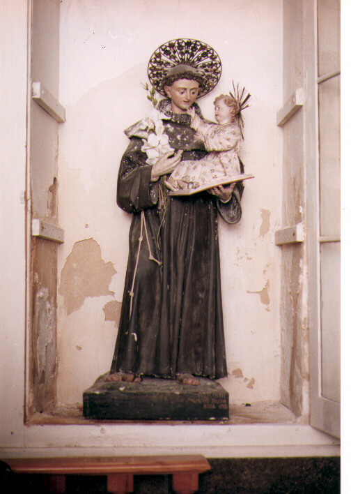 Sant'Antonio da Padova (statua) di Bruno Salvatore (bottega) (sec. XX)