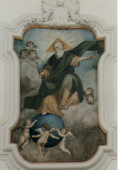 Dio Padre e angeli (dipinto) di Calabrese Vincenzo (sec. XIX)