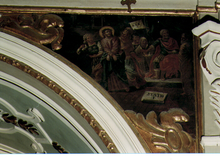 stazione I: Gesù condannato a morte (dipinto) - ambito pugliese (sec. XVIII)