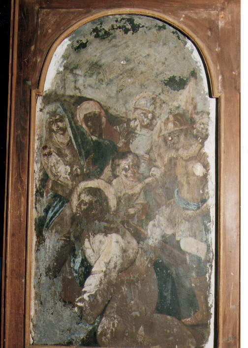 Cristo cade sotto la croce (dipinto) - ambito pugliese (sec. XVIII)