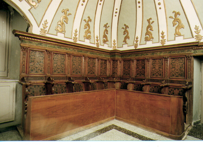 stalli del coro - ambito francescano (sec. XVIII)