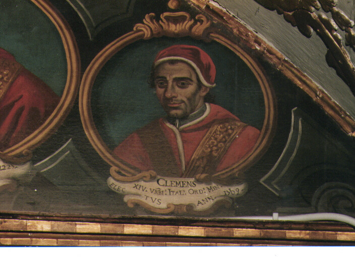 ritratto di papa Clemente XIV (dipinto) di Conversi Giuseppe (sec. XVIII)