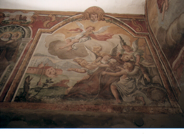 morte di San Francesco d'Assisi (dipinto) di Conversi Giuseppe (sec. XVIII)