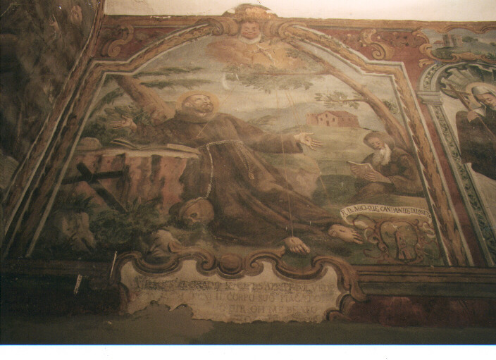 San Francesco d'Assisi riceve le stimmate (dipinto) di Conversi Giuseppe (sec. XVIII)