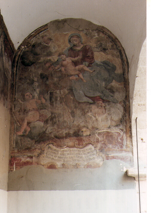 Sant'Antonio da Padova riceve Gesù Bambino dalla Madonna (dipinto) di Conversi Giuseppe (sec. XVIII)