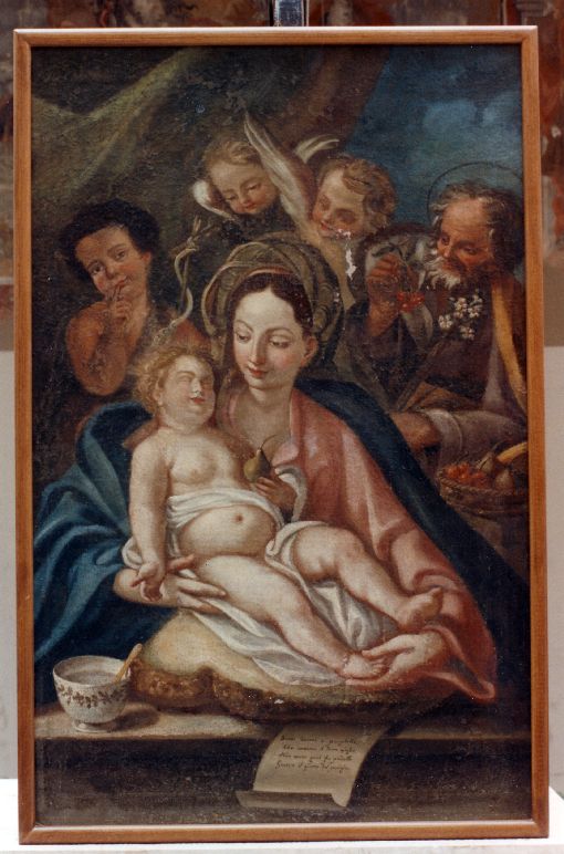 Madonna del silenzio, Sacra Famiglia con San Giovannino (dipinto) - ambito francescano (prima metà sec. XVIII)
