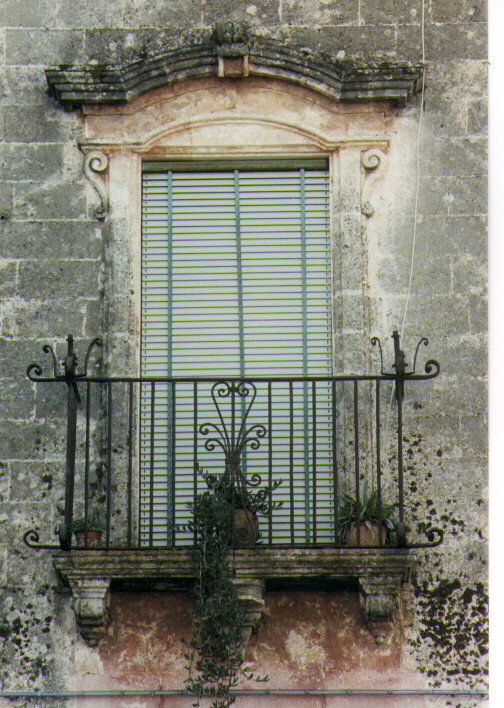 mostra di finestra - ambito salentino (fine/inizio secc. XVIII/ XIX)