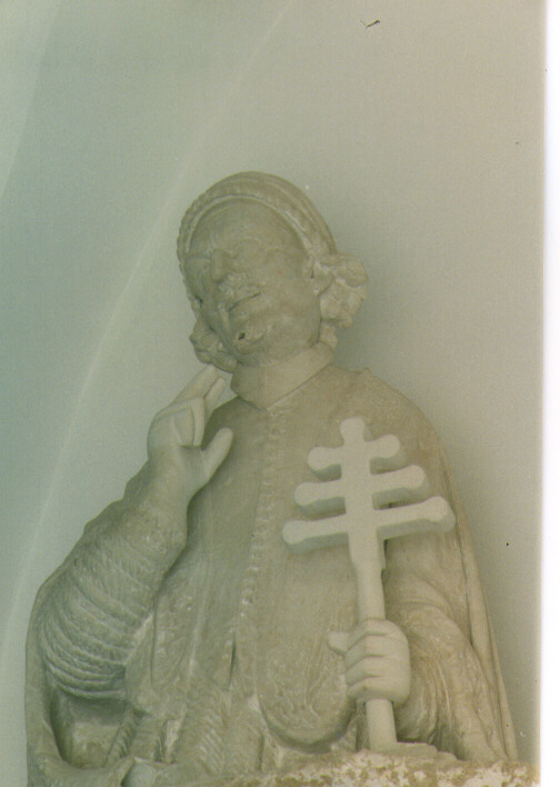 Pontefice (busto) - ambito salentino (sec. XVII)